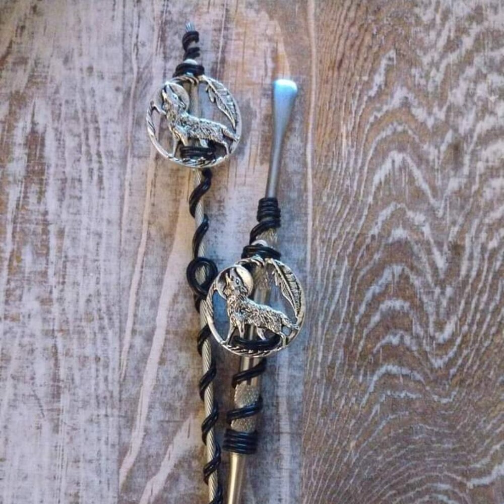 2 Pc. ATM Card Clip/Roach Clip And Wax Carving Tool Set